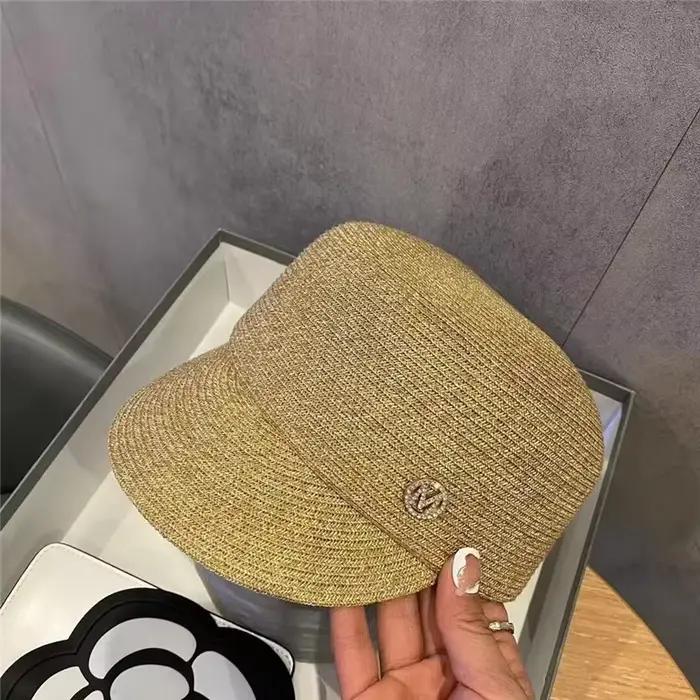 Chapeau de soleil tressé de styliste de Style britannique