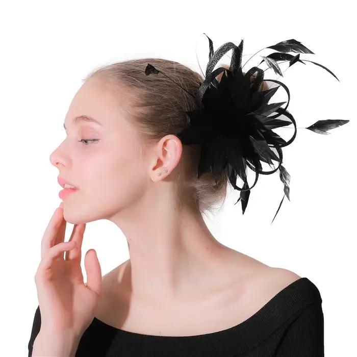 Fascinator dame chapeau femmes mariage adulte fête aucun fascinateurs mère de la mariée chapeaux XMF174 bonne vente