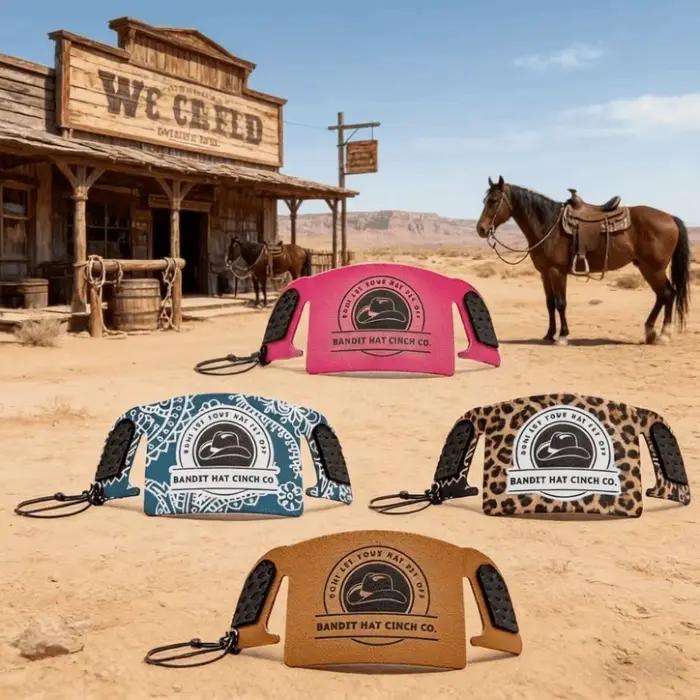 Sangle de chapeau en cuir portable motif léopard