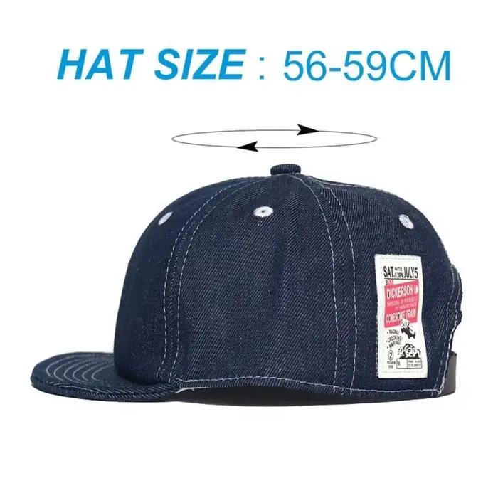 Casquette de baseball en jean vintage style hip-hop respirante