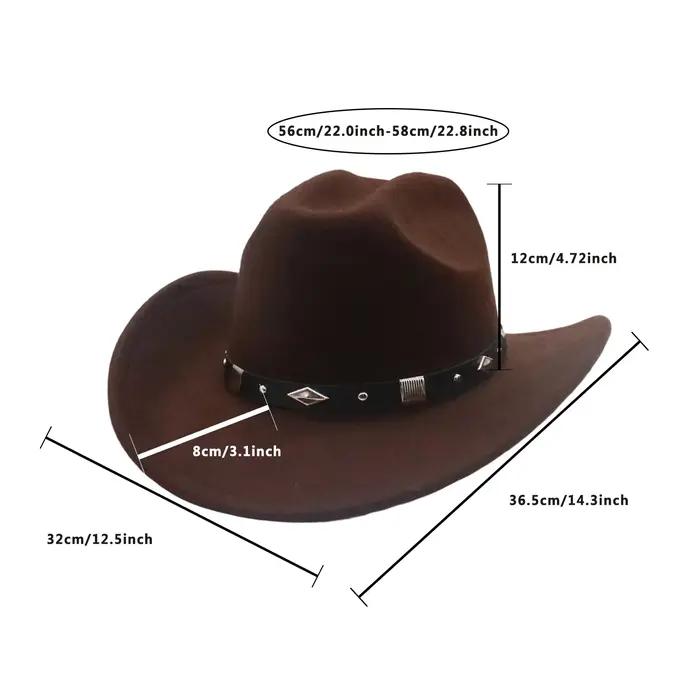 Chapeau Western Vintage avec Ceinture