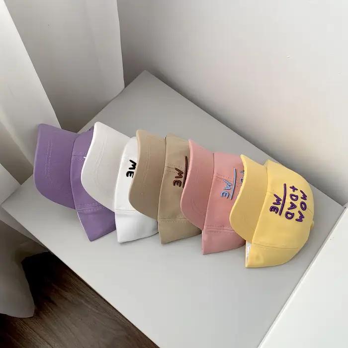 Casquette bébé garçon lettre brodée coton lavé été enfants casquettes de baseball