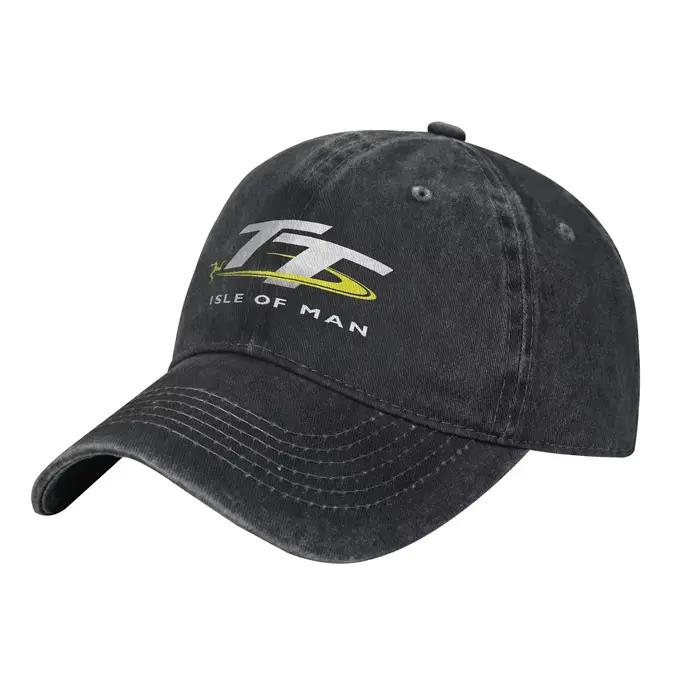 Casquette de baseball unisexe avec logo de la course de moto Isle of Man TT