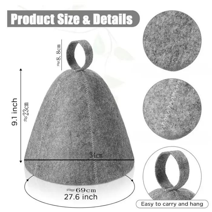 Lot de 1 à 6 chapeaux de sauna portables taille unique