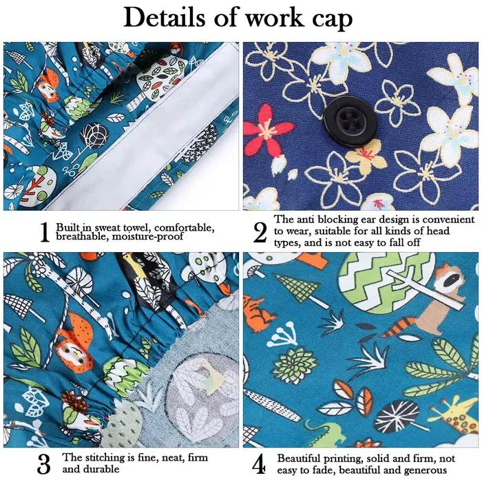 Casquette de travail réglable avec bouton pour hommes et femmes