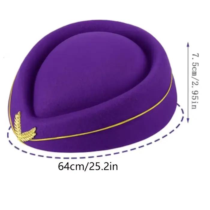 1 chapeau d'hôtesse de l'air pour femme – pour événements sur le thème de l'aviation