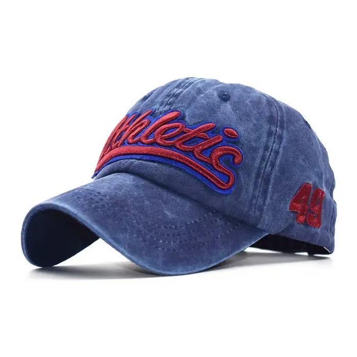 CNTANG casquette de Baseball pour hommes mode d'été coton lettre broderie Hip Hop chapeau Snapback décontracté en plein