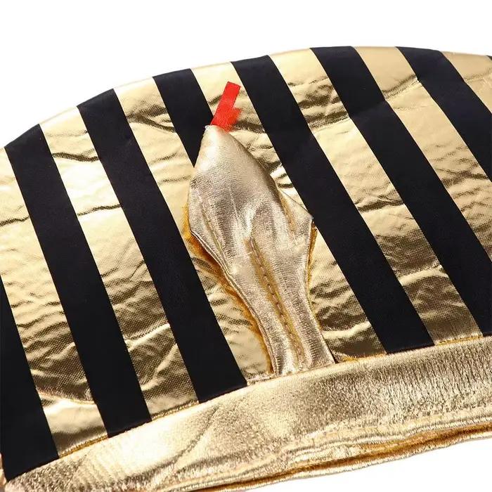 Chapeau de pharaon d'halloween tête de serpent