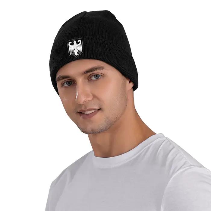 Allemagne blason aigle allemand tricoté chapeau bonnets automne hiver chapeaux chaud acrylique nouveauté Deutsche casquette hommes femmes cadeau