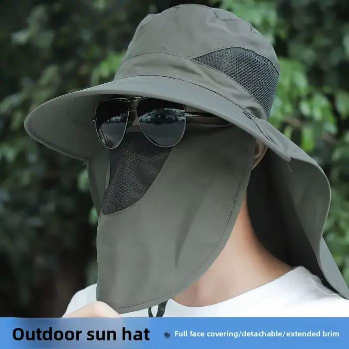 Chapeau de pêcheur avec visière et protection du cou
