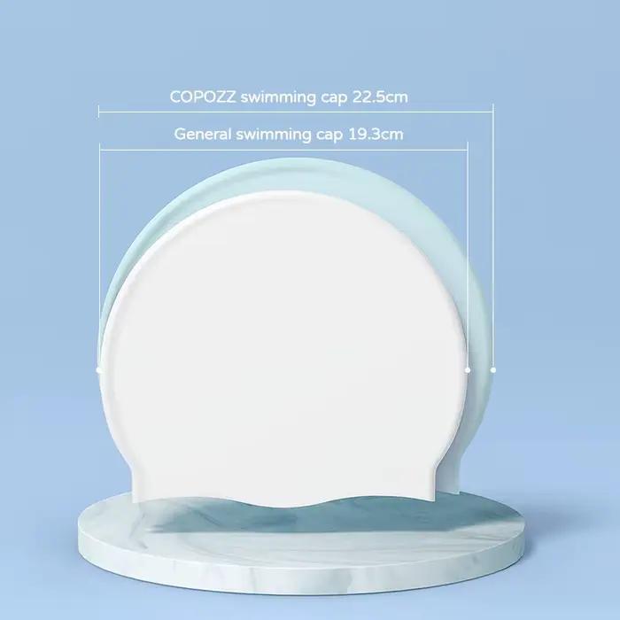 COPOZZ dessin animé enfants bonnet de bain piscine étanche oreille protéger chapeau haute élastique professionnel