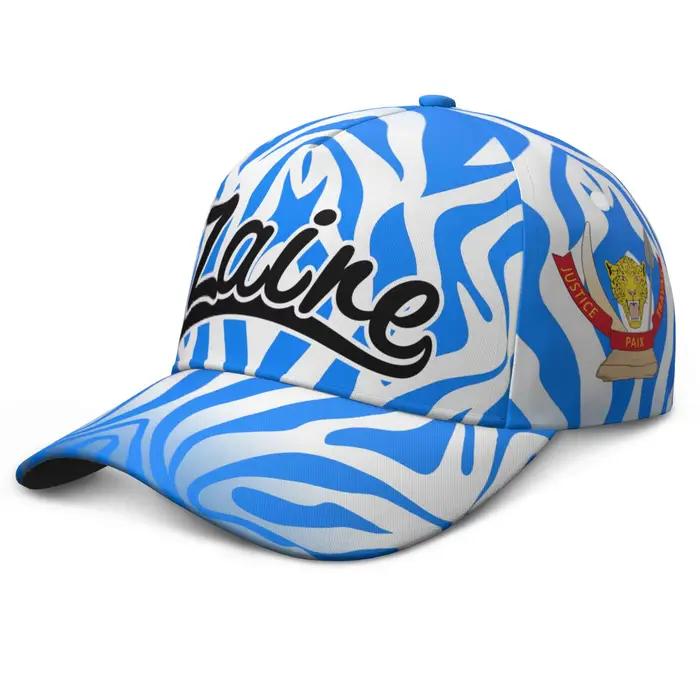 Casquette de baseball Zaire personnalisée avec nom et logo d'équipe
