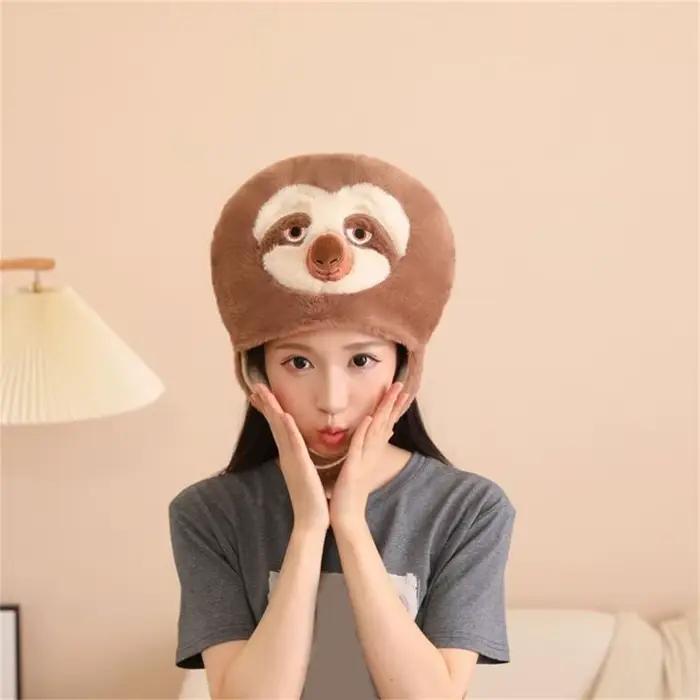 Couverture tête 39BB Accessoire costumes en peluche confortable pour les jeux rôle Parties sur le thème