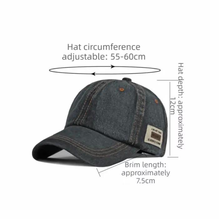 Nouvelles casquettes de baseball en jean bleu
