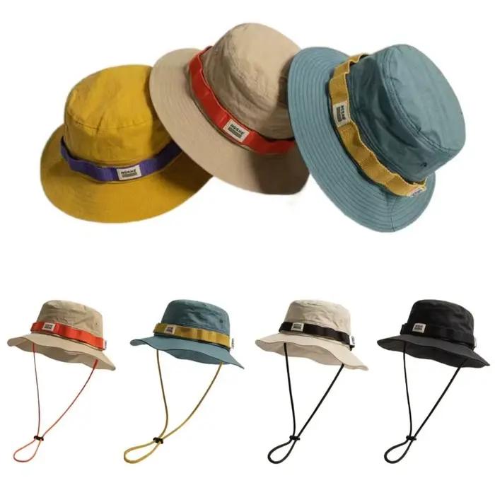 Chapeau de pêcheur Vintage contrasté de voyage pour hommes et femmes