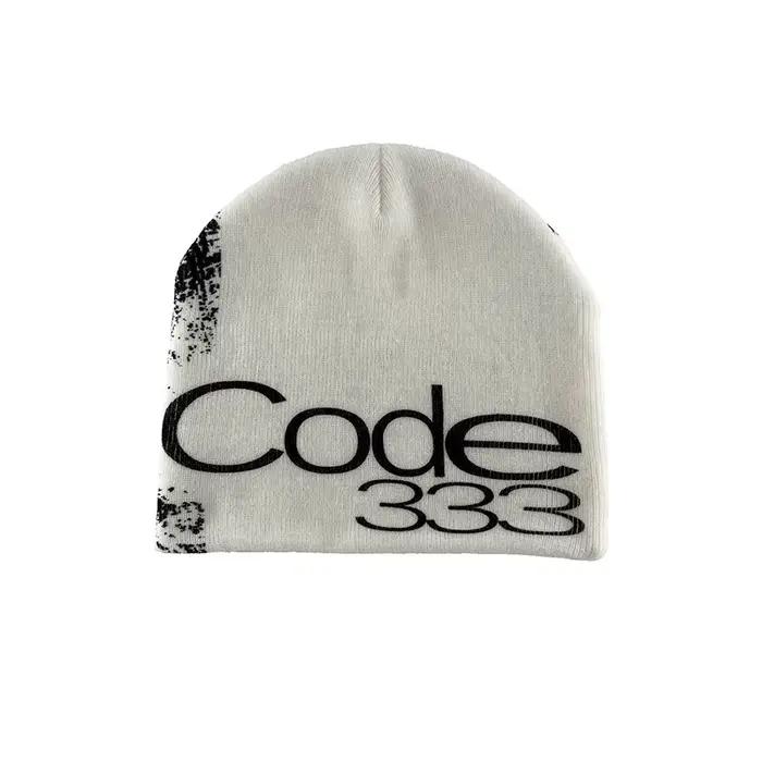 Chapeau en tricot gothique rétro foncé