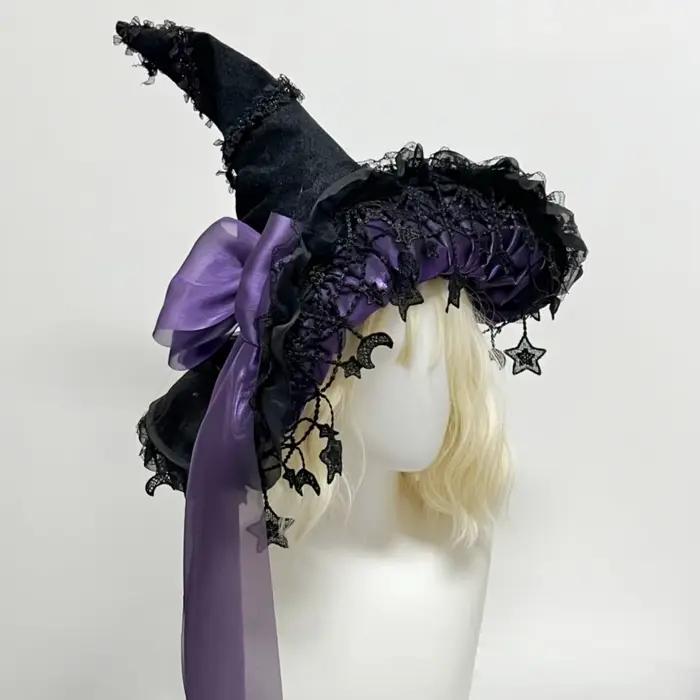 Chapeau de sorcière d'halloween Harajuku pour femmes et filles