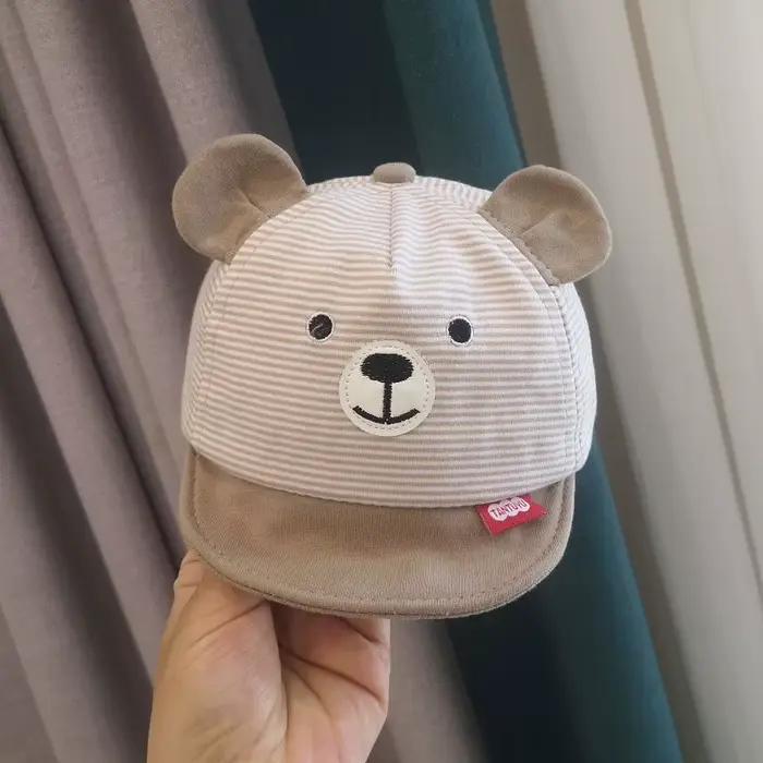 Chapeau de soleil ours mignon en coton doux