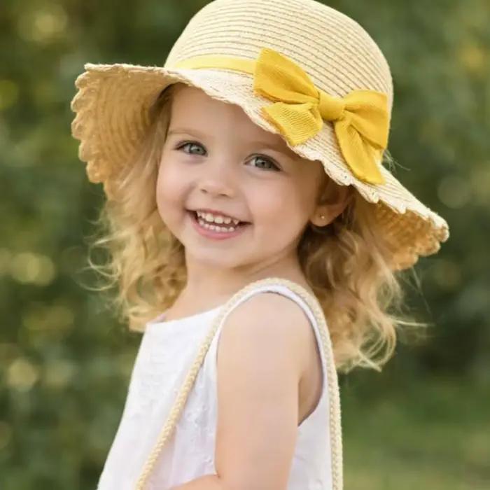 Ensemble chapeau de soleil en paille et sac bandoulière
