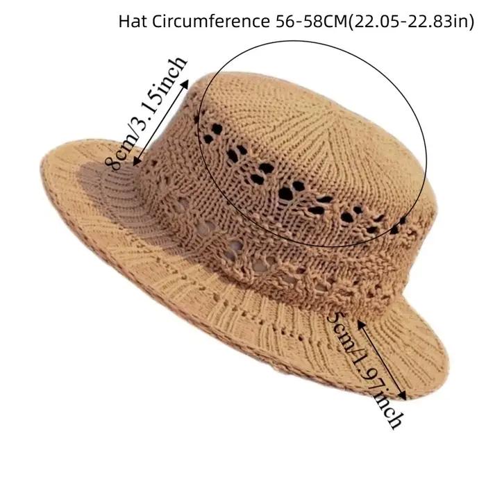 Chapeau de paille respirant à large bord