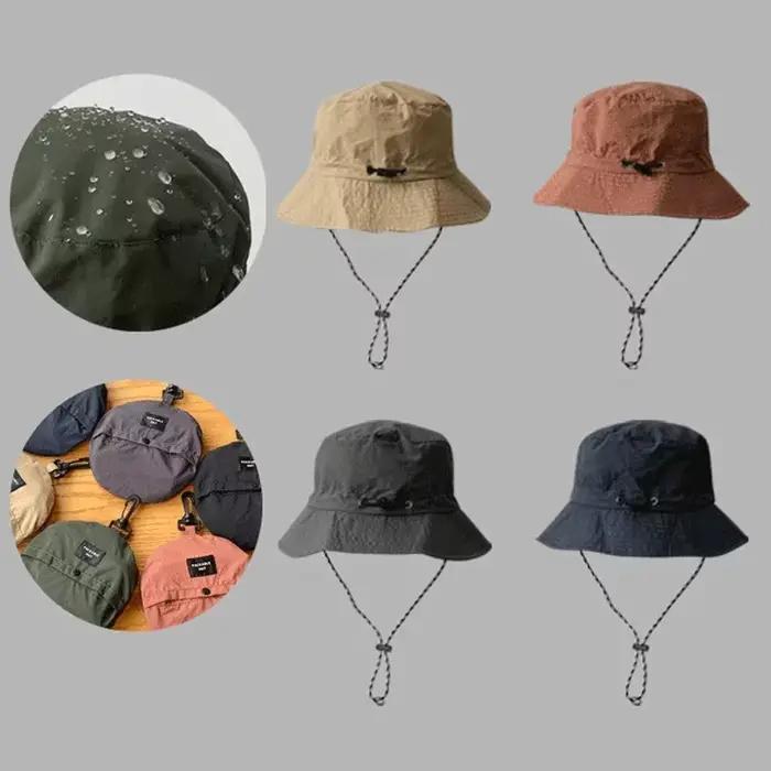 Chapeau de pêcheur pliable imperméable avec protection solaire anti-uv pour hommes et femmes activités de plein air camping randonnée alpinisme