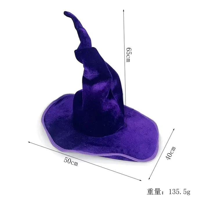 Chapeau de sorcière noir pour femme