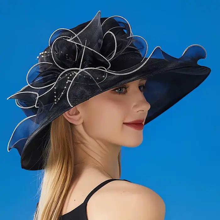 Chapeau en velours féminin élégant et sophistiqué pour occasions formelles et événements du soir blanc beige bleu profond couleur de la racine de lotus gris kaki marron rose rose rouge noir