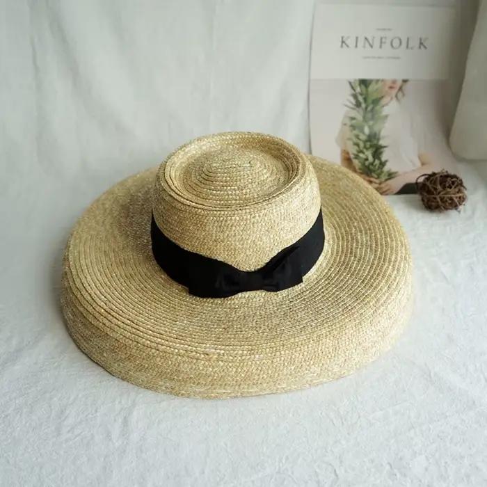 Chapeau de paille à grand bord pour femme