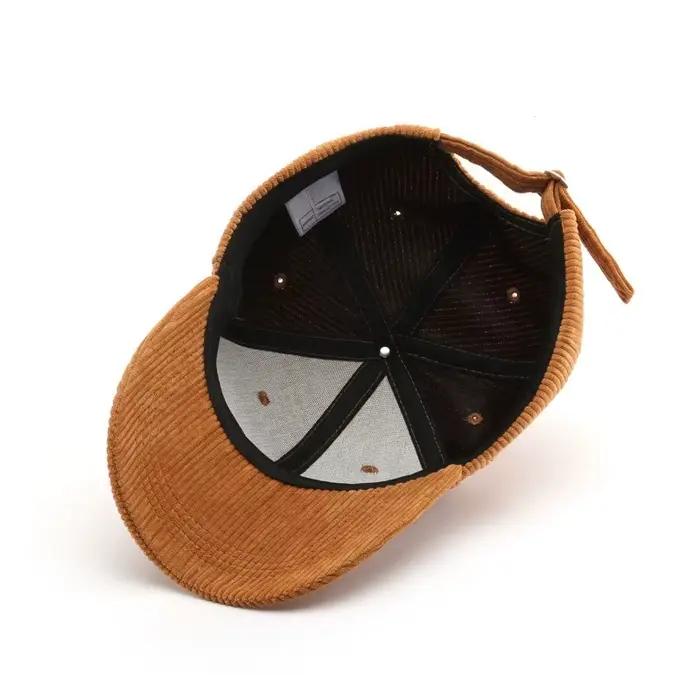 Casquette de Baseball en velours côtelé pour hommes et femmes