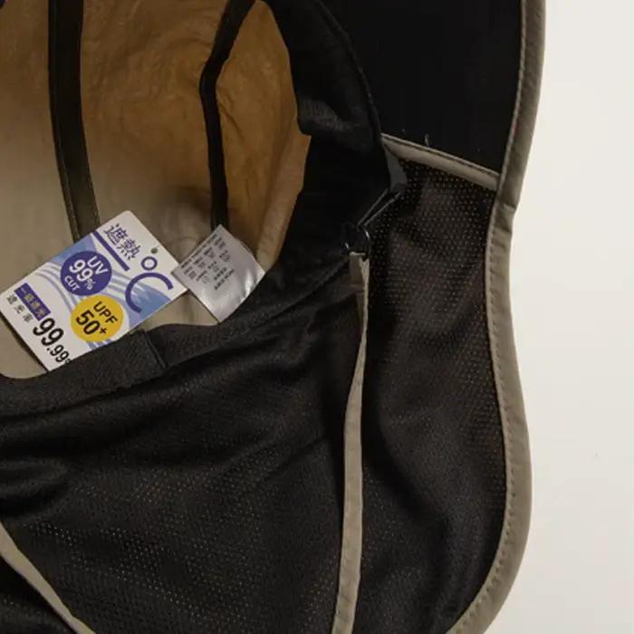 Soldes d'été ! Chapeau de pêcheur unisexe coupe-vent à séchage rapide avec rabat pour le cou et protection UV pour la pêche et la randonnée en plein air