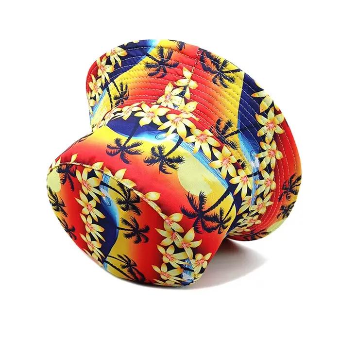 Casquettes de plage et de voyage en plein air avec motif hawaïen Bocca