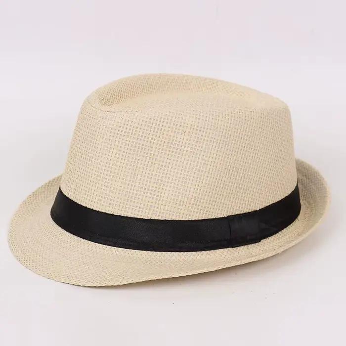 Chapeau Jazz Style Britannique en Papier Unisexe Élégant pour Hommes et Femmes Occasions Spéciales Plage Printemps Été