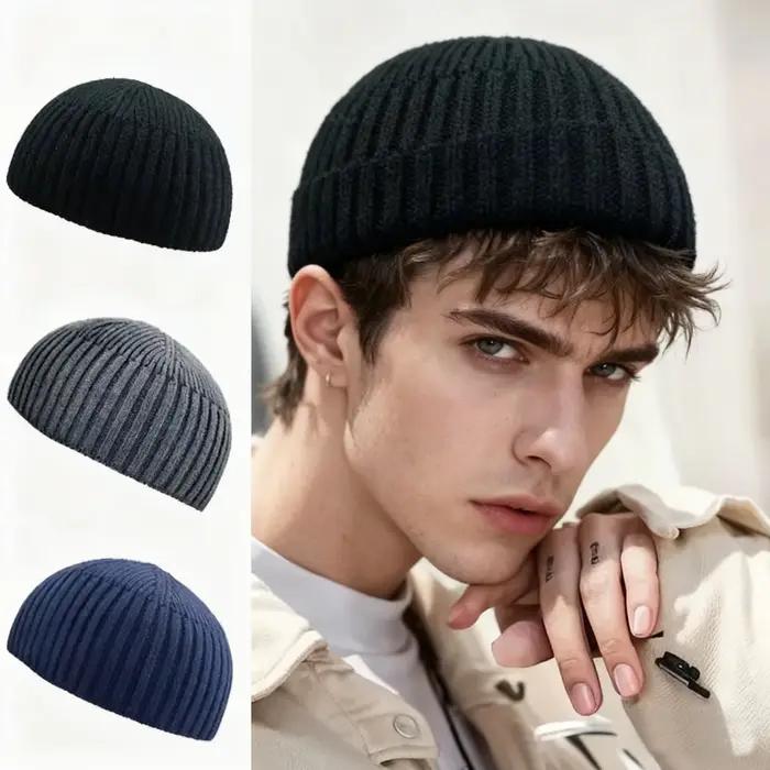 Bonnet en tricot - Chapeau en laine chaud de style Yuppie