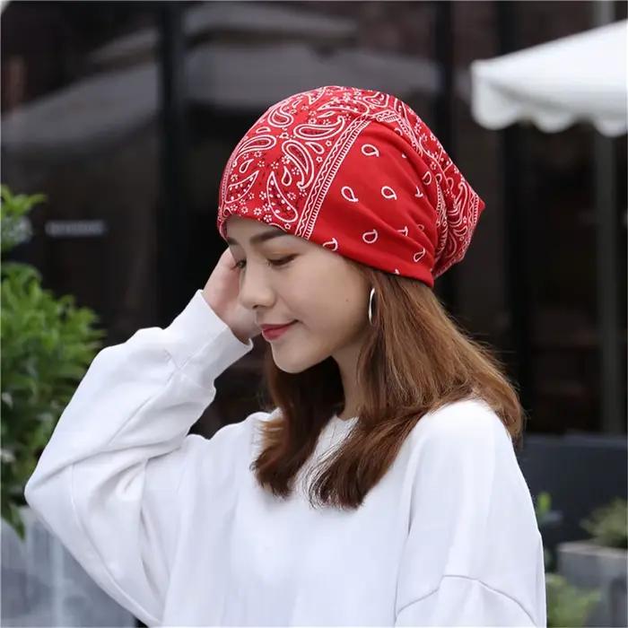 Bonnet à fleurs de cajou de style ethnique pour hommes et femmes