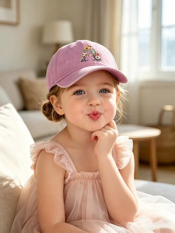 1 chapeau rose pour bébé