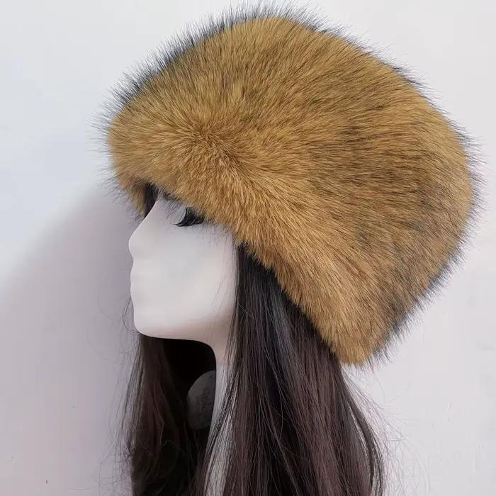 Homme femmes chapeaux de fourrure épaissir chaud