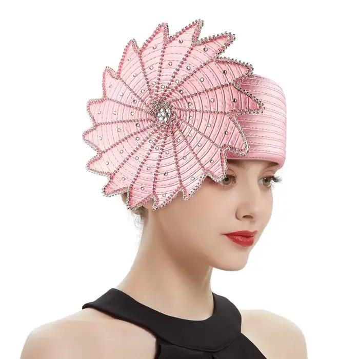 Chapeau fascinateur de banquet pour femme – Derby Kentucky en satin