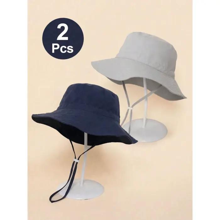 Casquette de pêcheur pour enfants unisexe protection solaire style moderne polyester ajustable pour garçons filles activités extérieures maternelle