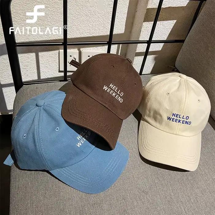 HELLO WEEKEND lettre casquette de Baseball hommes femmes mode décontracté casquettes à visière broderie