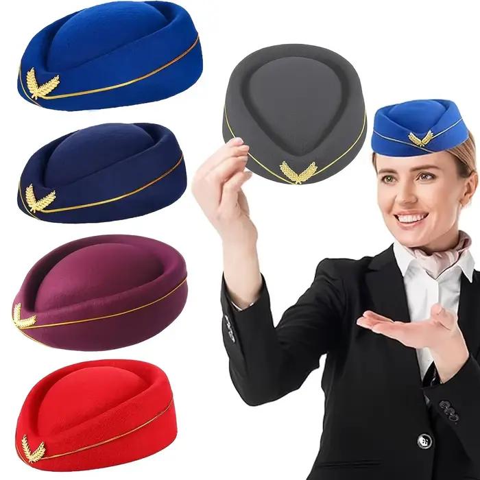 1 chapeau d'hôtesse de l'air pour femme – pour événements sur le thème de l'aviation