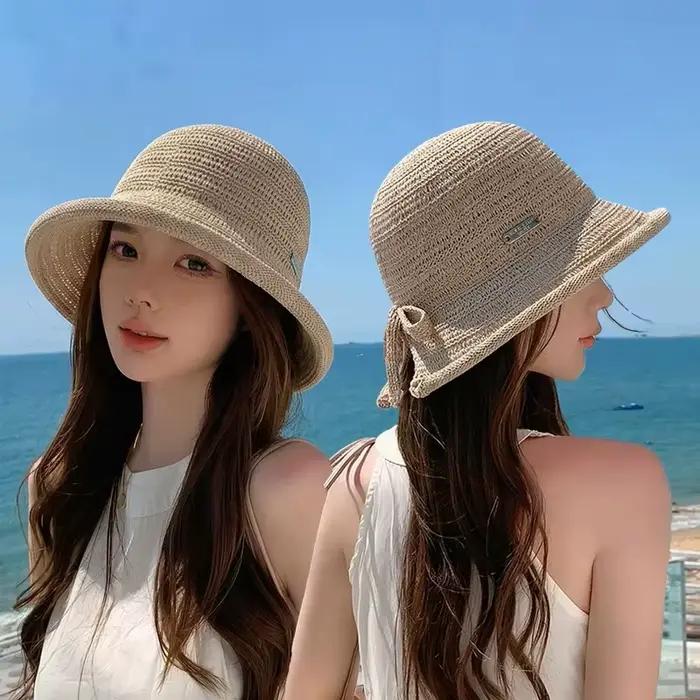 Chapeau de soleil en tricot pour femme