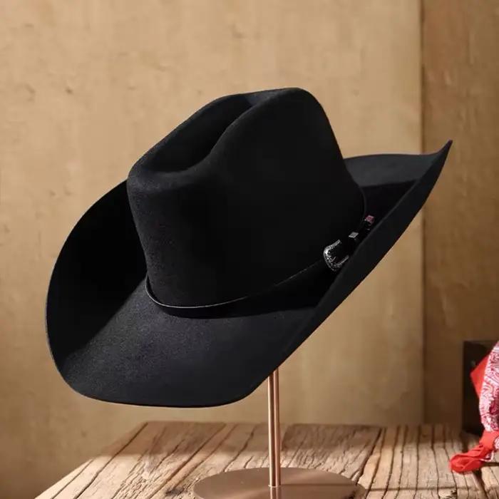 Chapeau de cowboy occidental à large bord