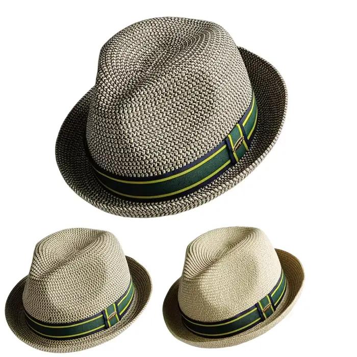 Chapeau Pork Pie Trancyfine Style Vintage Britanique Polyvalent pour Homme Occasions de Voyage Protection Solaire
