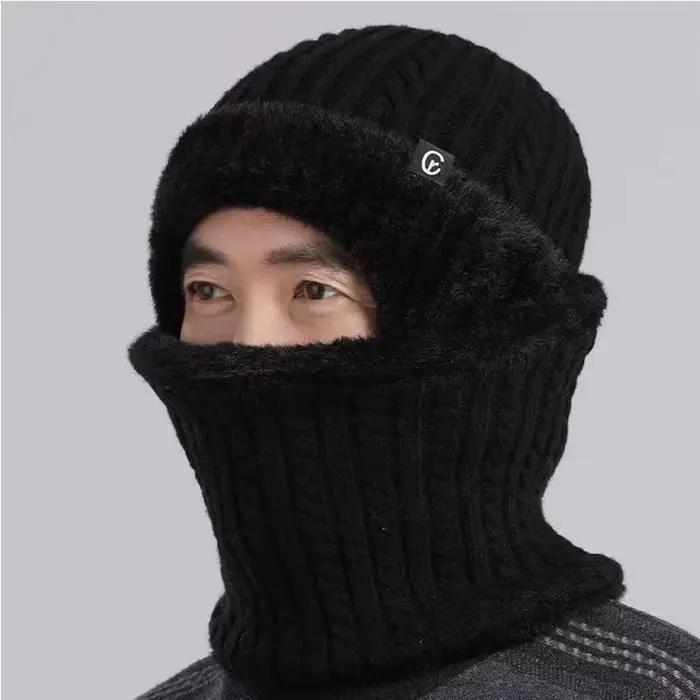 Chapeau tricoté hiver personnes âgées