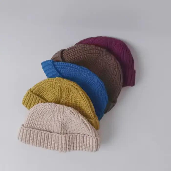 Bonnet en tricot pour bébé 2026 – Chaud et élastique pour garçons et filles