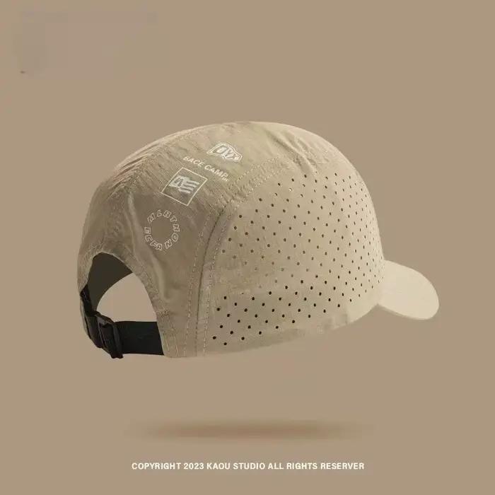 Casquette de baseball à visière courte en maille à séchage rapide - Respirante