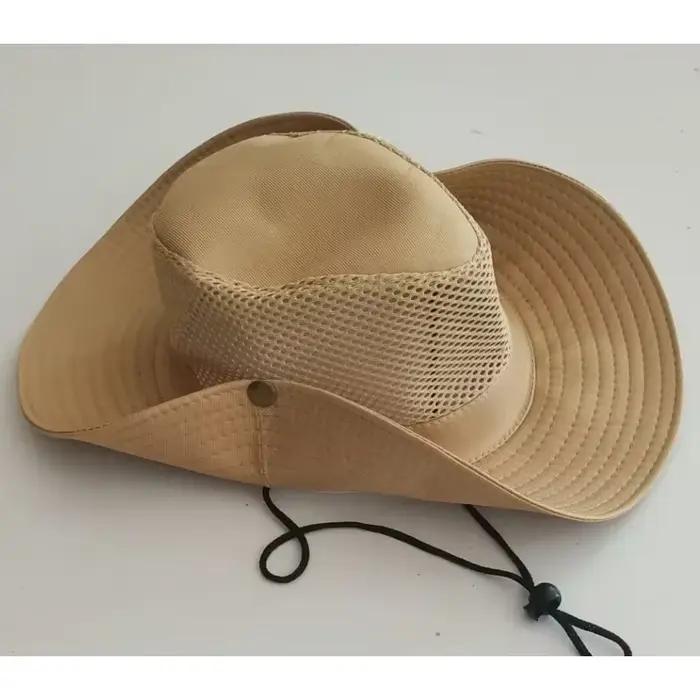 Chapeau de pêche en maille d'été