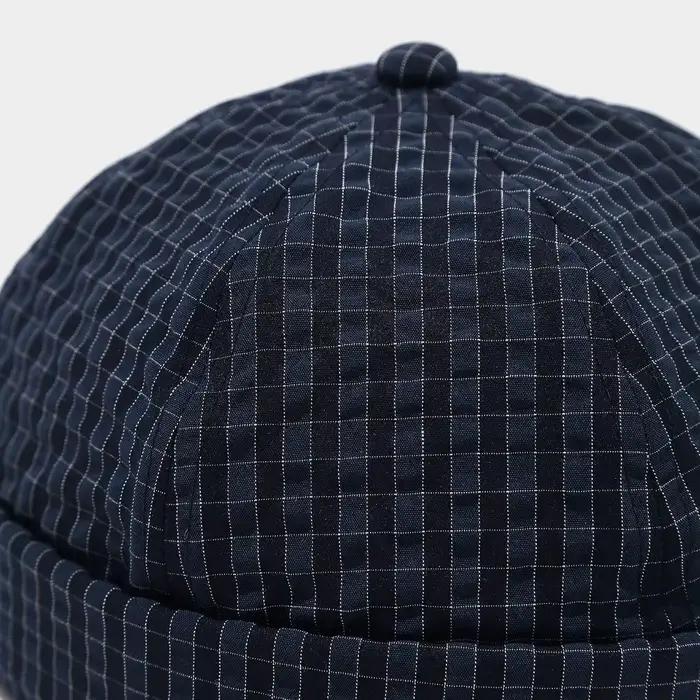 Casquette de mode à carreaux effet peau de melon