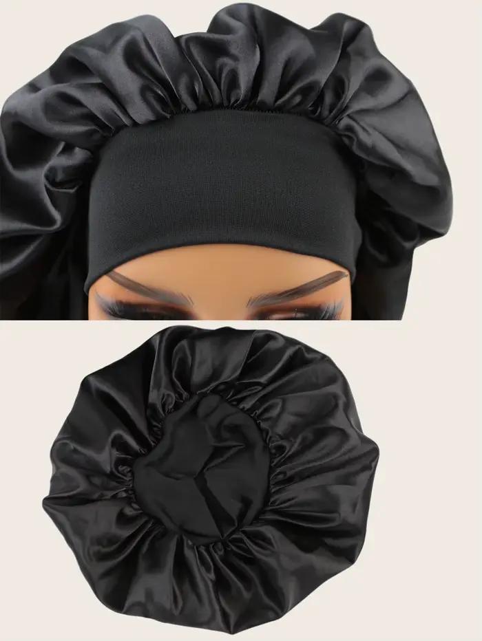 Bonnet de nuit unisexe en Satin soyeux