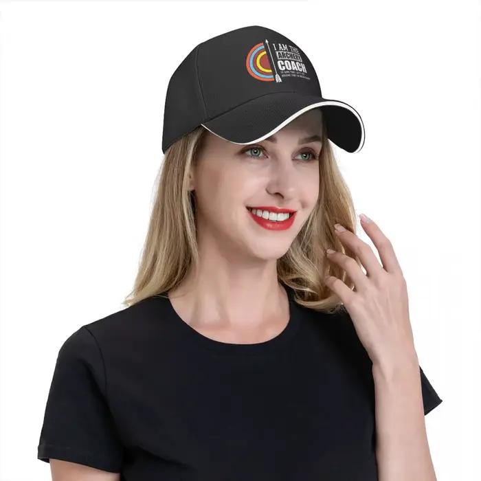 Chapeau multicolore avec visière personnalisée pour femme